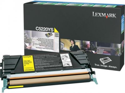 Toner LEXMARK C5220YS gul