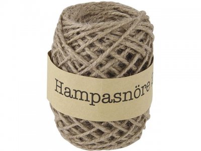 Hampasnöre natur 25m/rl