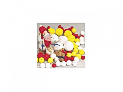 Papperskulor 30mm röd 50/FP