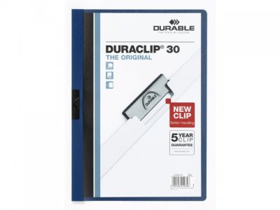 Klämmapp Duraclip 2200 A4 3mm blå