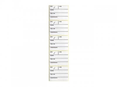 Provrörsetikett 43x35mm 500/FP