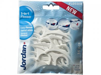 Tandtråd JORDAN 3-in-1 Flosser 36/FP