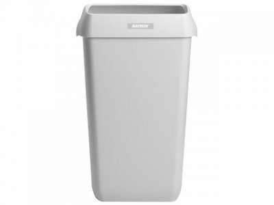 Papperskorg KATRIN 25L med lock Vit