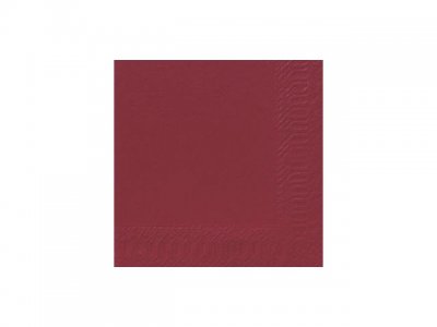 Servett 3-lags 33x33cm vinröd 125/FP