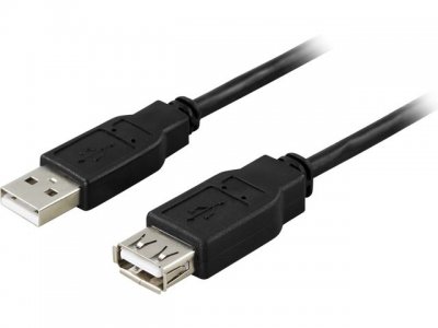 Kabel DELTACO USB 2.0 förlängning 3m