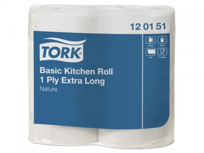 Hushållspapper TORK Uni lång 1-lag 2/FP