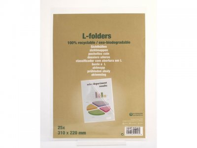 Aktmapp av återv PP A4 0.12 ofärg 25/FP