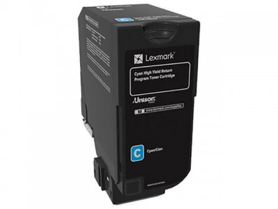 Toner LEXMARK 74C2HC0 cyan