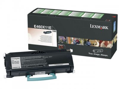 Toner LEXMARK E460X11E svart