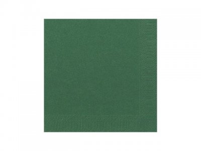 Servett 3-lags 40x40cm mörkgrön 125/FP