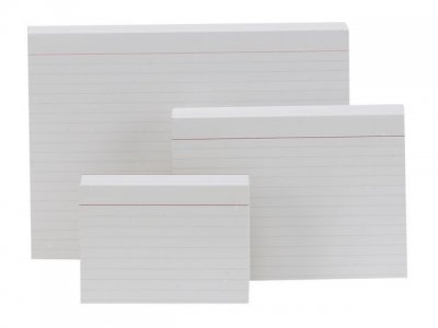 Skrivkort ESSELTE A5L linjerat 100/FP