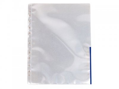 Plastficka signal A4 0,11mm blå 100/FP