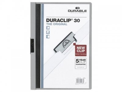 Klämmapp Duraclip 2200 A4 3mm grå 25/FP
