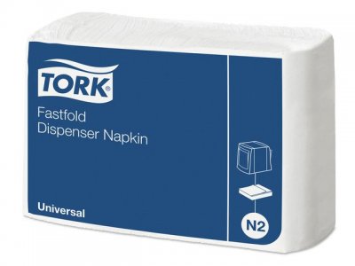 Servett TORK Uni N2 1-lag 30x25cm 300/F