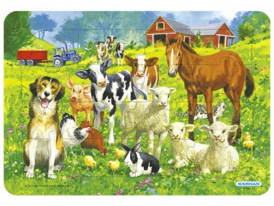 Rampussel Bondgårdsdjur 16 bitar