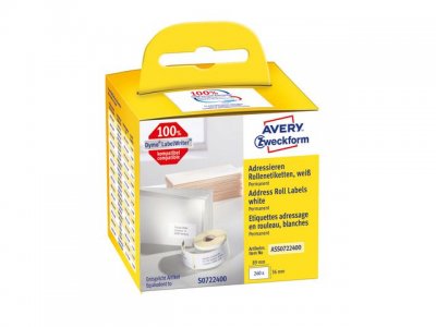Etikett AVERY Address 89X36MM WH 260/FP