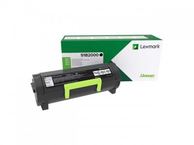 Toner LEXMARK 51B2000 Svart