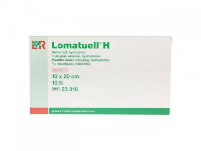 Sårbäddsskydd LOMATUELL H 10x20cm 10/FP