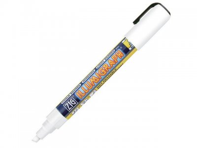 Märkpenna ZIG Illumigraph B 6mm vit