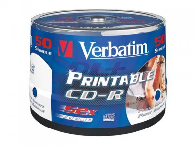 CD-R VERBATIM 700MB Printable 50/FP