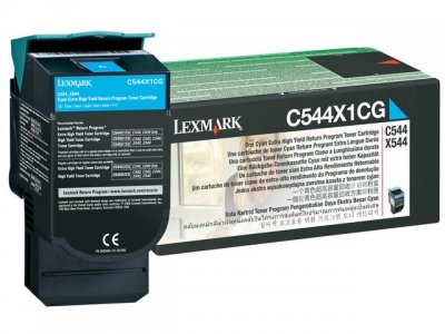 Toner LEXMARK C544X1CG cyan