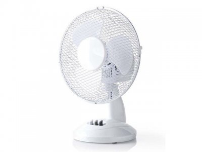 Bordsfläkt NEDIS 23 cm 22 W Plast Vit