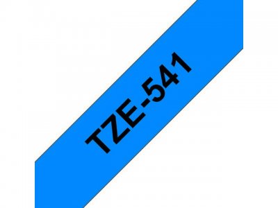 Tape BROTHER TZE541 18mm svart på blå