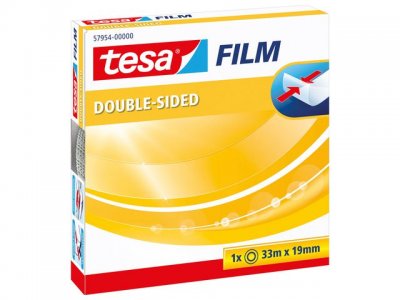 Dubbelhäftande tejp TESA 19mmx33m klar