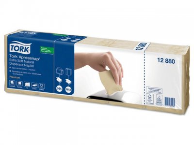 Servett TORK Pre N4 2-lag natur 1000/FP