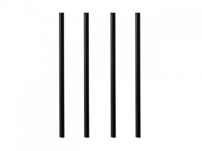 Sugrör PURE papper 8mmx21cm svart 100/F