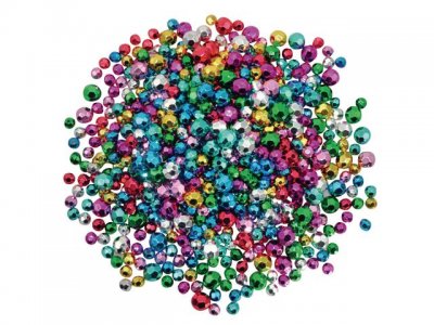Pärlor facetterade metallic 500gr