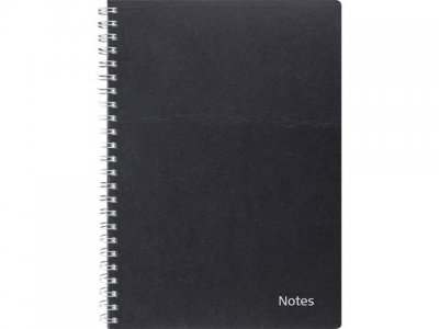 Anteckningsbok A5 kartong svart-6125