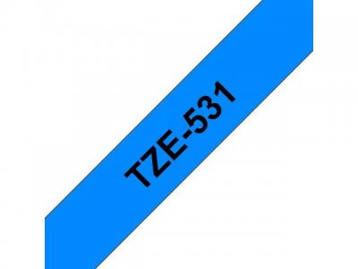 Tape BROTHER TZE531 12mm svart på blå