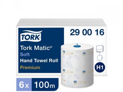 Handduk TORK Pre H1 2-lag vit 6/FP