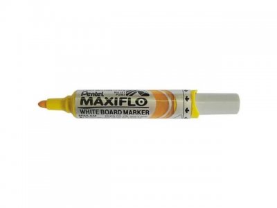 Whiteboardpenna PENTEL Maxiflo rund gul