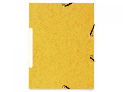 Gummibandsmapp EXACOMPTA 3-kl ECO gul