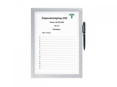 Inforam självh. DURAFRAME note A4 silver