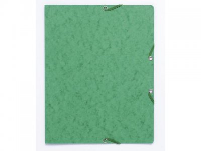Gummibandsmapp kartong A4 grön