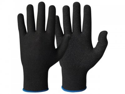 Bomullshandske 110.0484 svart S7