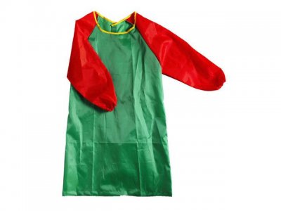 Förkläde med ärmar skola längd 85cm