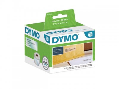 Etikett DYMO 89x36mm transparent 260/FP