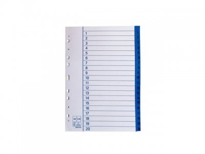 Pappersregister A4 1-20 10/FP