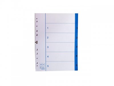 Pappersregister A4 1-5 20/FP