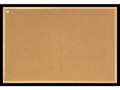 Anslagstavla väv m/träram 60x40cm