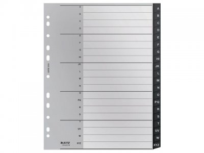Plastregister LEITZ PP recycle A4 A-Z