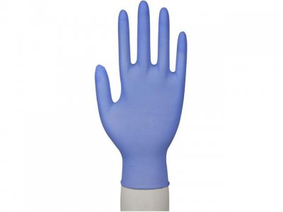 Handske nitril pud./accfri blå L 100/FP