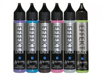 Effektliner metallicfärg 6x28 ml 6/fp