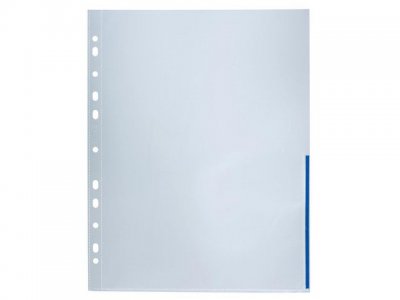 Plastficka sig BANTEX A4 0,12 blå 100/FP