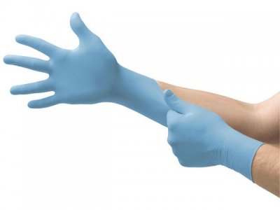 Nitrilhandske ANSELL 92-134 blå S 100/FP