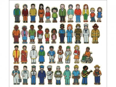 Människor i trä 42 delar